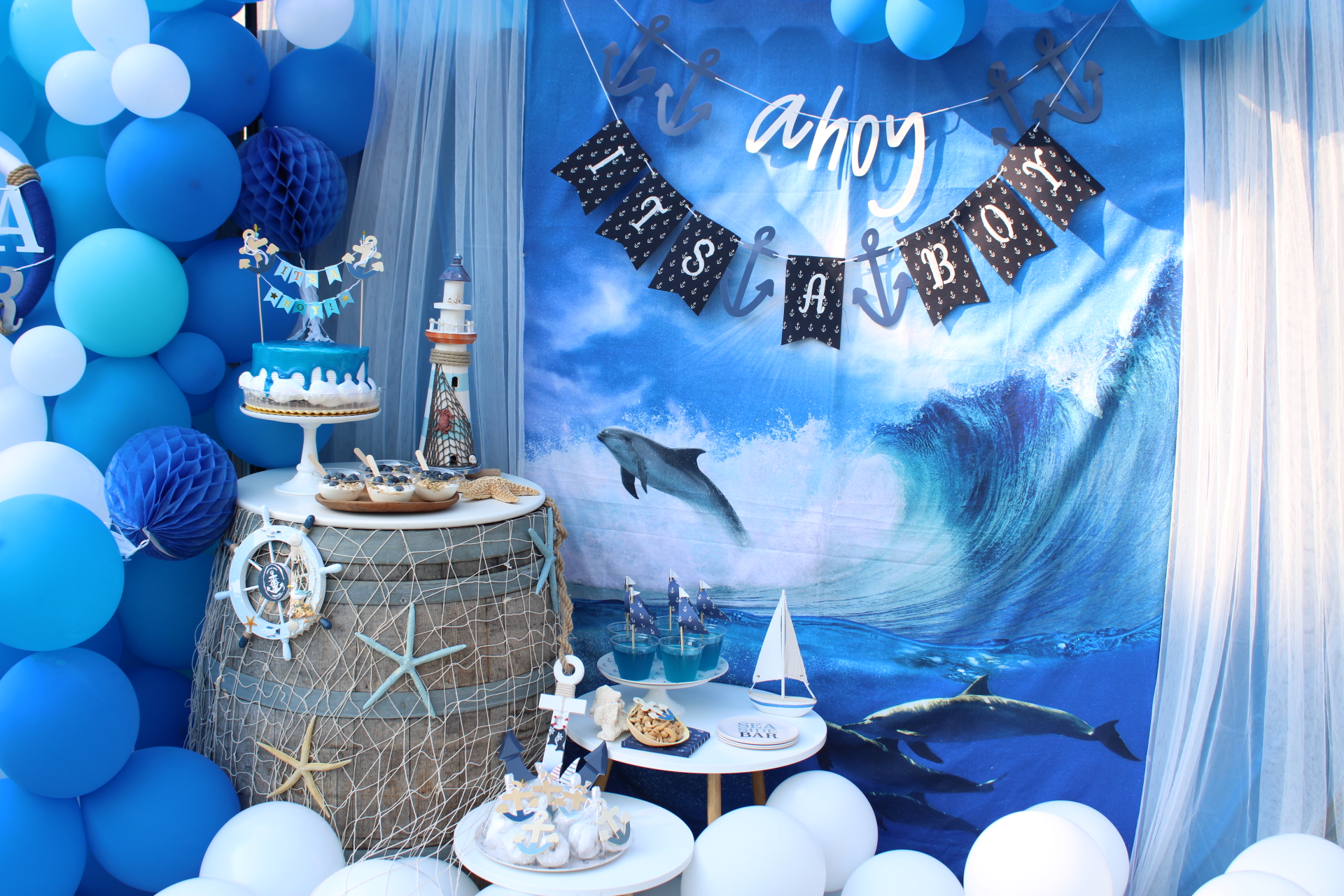 Ahoy its a Boy! Nautical Baby Shower - Party Design, Styling and Decoration  - North Bay California