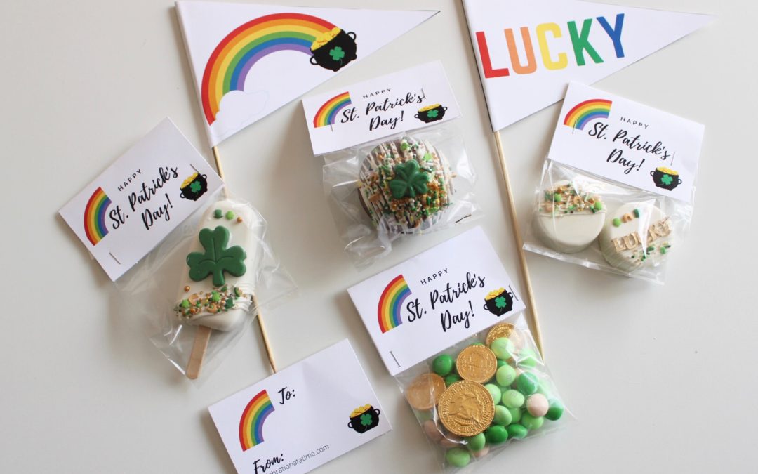 St. Patrick’s Day Treat Bag Toppers & Matching Pennant