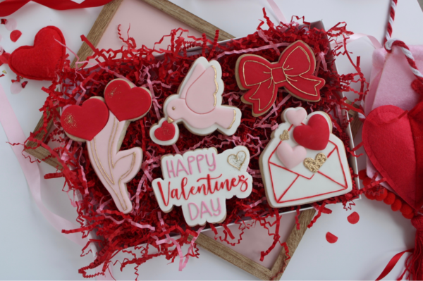 Lovebird Valentine Cookies