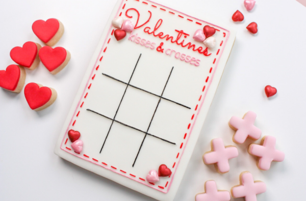 Valentine Tic-Tic-Toe Cookie Game